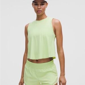LULULEMON SCULPT CROPPED CROSS-VENT TANK TOP